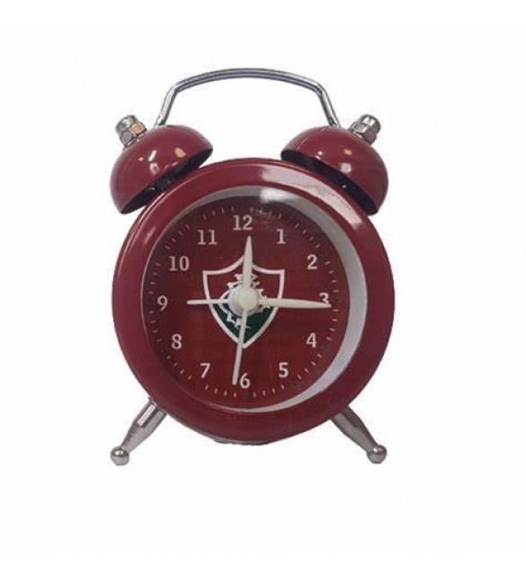 Relógio Despertador de Metal Fluminense 7,5 cm 